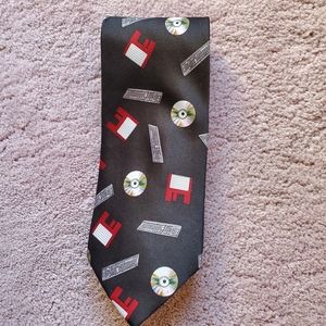 Men's Novelty Retro Computer Tie NEW